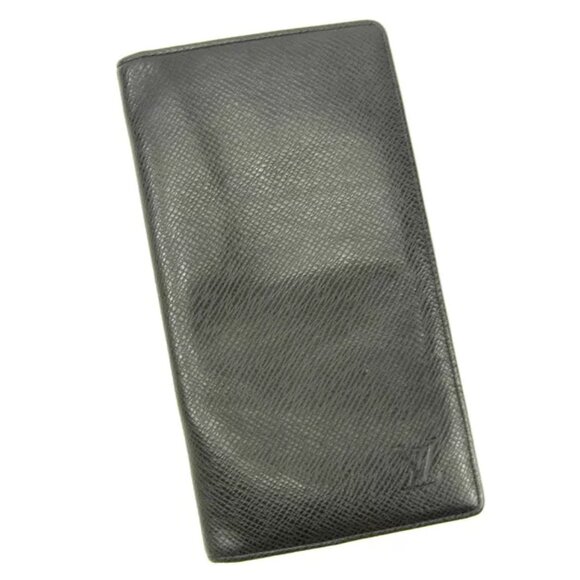 Louis Vuitton Purse Long Wallet Taiga Woman unisex Authentic Used - Picture 1 of 6